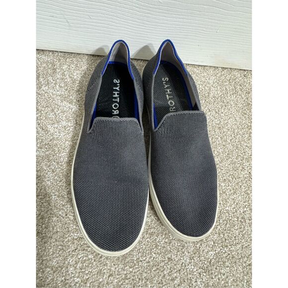 Rothy's The Sneaker Women’s 8.5 Slip On Woven Comfort Loafer Gray - Picture 2 of 7